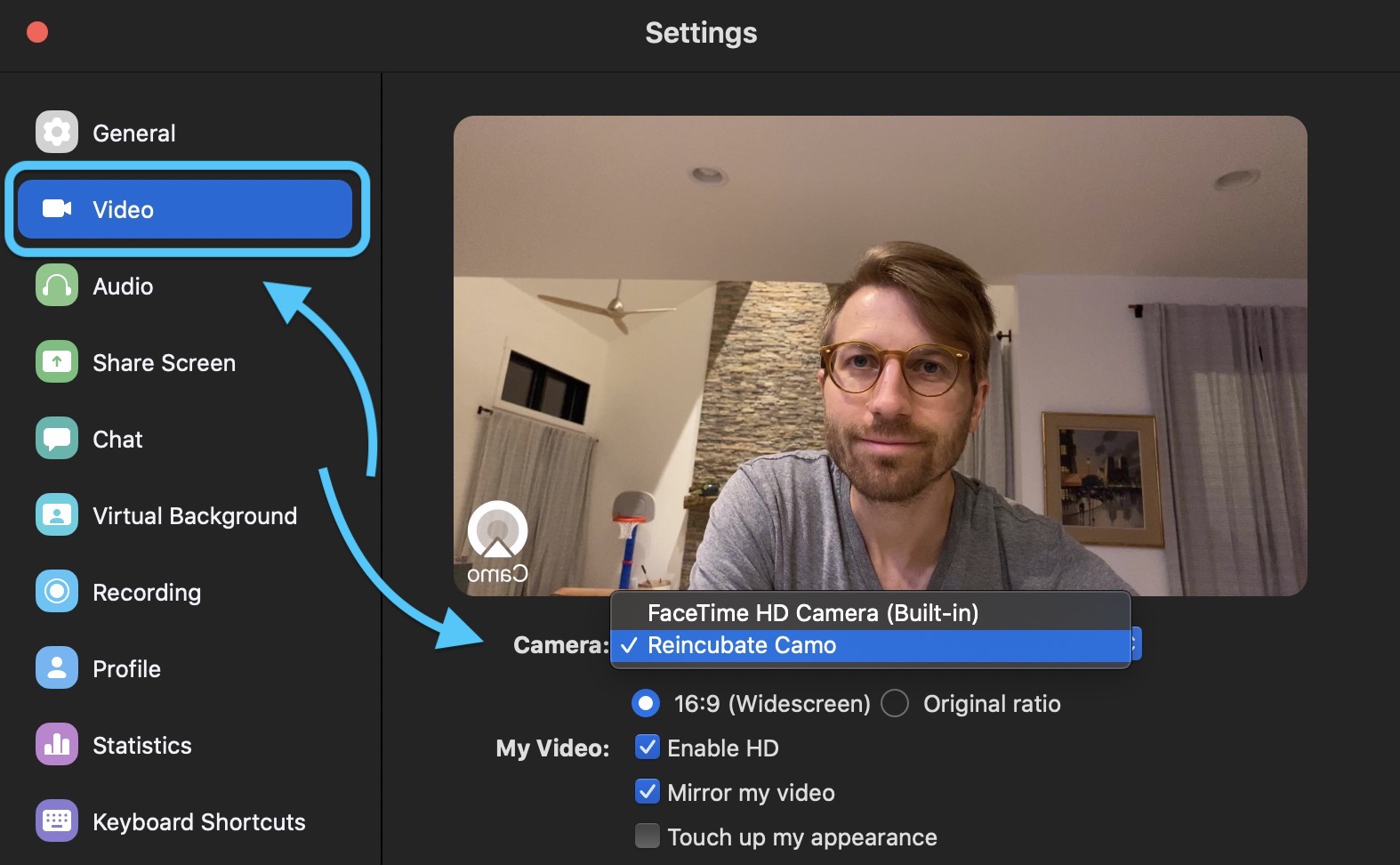 can i use my iphone as a video cam for my mac