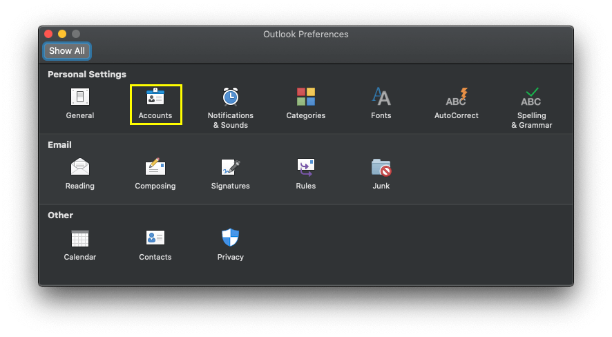 bad preferences file for outlook 2016 mac